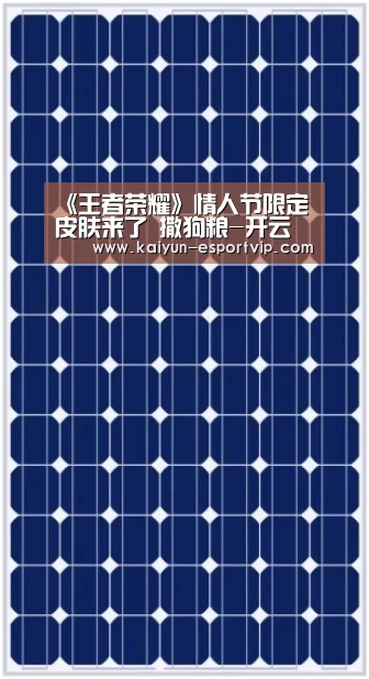 《王者荣耀》情人节限定皮肤来了 撒狗粮-开云体育登录入口(图3) 开云体育登录入口
